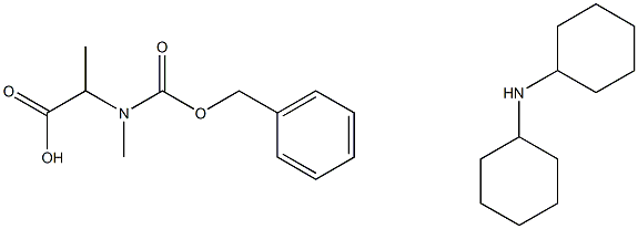 Z-N-Me-DL-Ala-OH·DCHA Structural