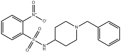 N-(1-benzylpiperidin-4-yl)-2-nitrobenzene-1-sulfonamide Structural