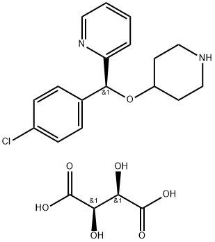 2-[(S)-(4-Chlorophenyl)(4-piperidinyloxy)methyl]pyridine (2R,3R)-2,3-Dihydroxybutanedioate