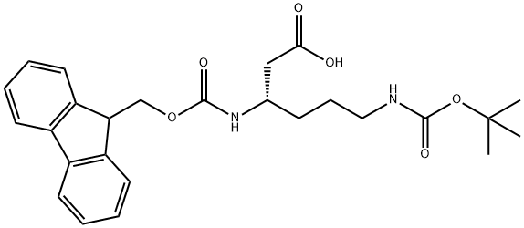 FMoc-β-Lys(Boc)-OH Structural