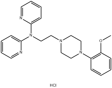 bis(N-{2-[4-(2-methoxyphenyl)piperazin-1-yl]ethyl}-N-(pyridin-2-yl)pyridin-2-amine) hydrate dihydrochloride Structural