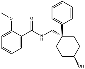 N-[(4-hydroxy-1-phenylcyclohexyl)methyl]-2-methoxybenzamide Structural