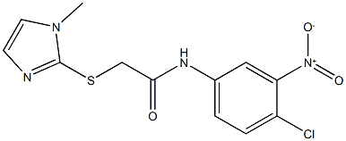 N-(4-chloro-3-nitrophenyl)-2-[(1-methyl-1H-imidazol-2-yl)sulfanyl]acetamide