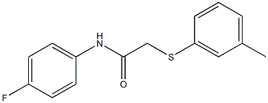 N-(4-fluorophenyl)-2-[(3-methylphenyl)sulfanyl]acetamide