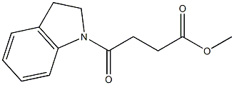 methyl 4-(2,3-dihydro-1H-indol-1-yl)-4-oxobutanoate Structural