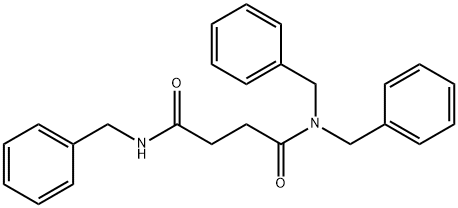 N,N,N'-tribenzylbutanediamide Structural