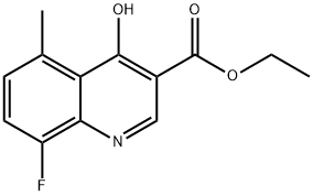 ethyl 8-fluoro-4-hydroxy-5-methylquinoline-3-carboxylate Structural
