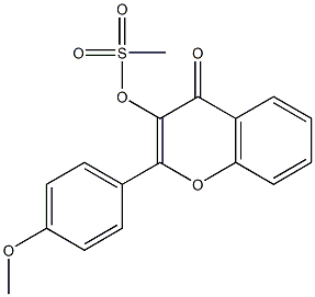 2-(4-methoxyphenyl)-4-oxo-4H-chromen-3-yl methanesulfonate