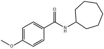 N-cycloheptyl-4-methoxybenzamide Structural