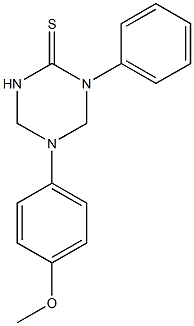 5-(4-methoxyphenyl)-1-phenyl-1,3,5-triazinane-2-thione