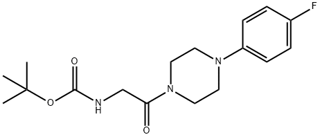 tert-butyl N-{2-[4-(4-fluorophenyl)piperazin-1-yl]-2-oxoethyl}carbamate Structural