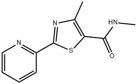 N,4-dimethyl-2-(pyridin-2-yl)-1,3-thiazole-5-carboxamide Structural