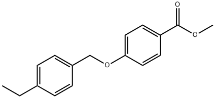 methyl 4-[(4-ethylphenyl)methoxy]benzoate Structural