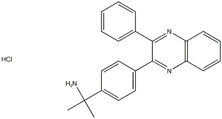 BenzeneMethanaMine, α,α-diMethyl-4-(3-phenyl-2-quinoxalinyl)-, Monohydrochloride (9CI) Structural