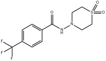 N-(1,1-dioxo-1lambda6-thiomorpholin-4-yl)-4-(trifluoromethyl)benzamide Structural