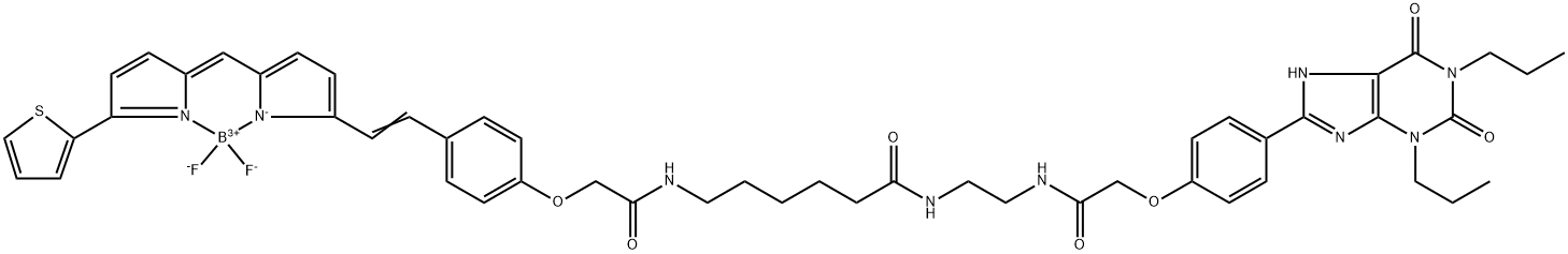 XAC-X-BY630 Fluorescent adenosine receptor antagonist Structural