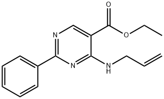 ethyl 2-phenyl-4-[(prop-2-en-1-yl)amino]pyrimidine-5-carboxylate Structural