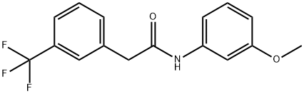 N-(3-methoxyphenyl)-2-[3-(trifluoromethyl)phenyl]acetamide Structural
