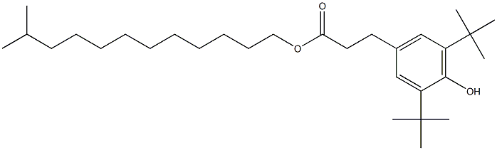 Benzenepropanoicacid,3,5-bis(1,1-diMethyl-ethyl)-44hydroxy-C7-C9branchedalkylesters Structural