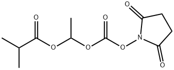 Propanoic acid, 2-Methyl-, 1-[[[(2,5-dioxo-1-pyrrolidinyl)oxy]carbonyl]oxy]ethyl ester Structural