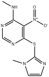 N-methyl-6-[(1-methyl-1H-imidazol-2-yl)sulfanyl]-5-nitropyrimidin-4-amine Structural