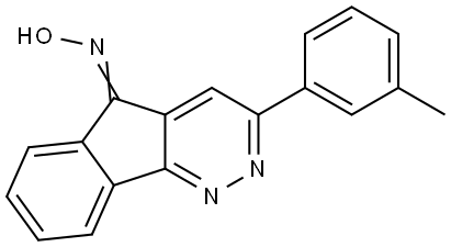 N-[(5Z)-3-(3-methylphenyl)-5H-indeno[1,2-c]pyridazin-5-ylidene]hydroxylamine Structural