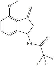 2,2,2-trifluoro-N-(4-methoxy-3-oxo-2,3-dihydro-1H-inden-1-yl)acetamide