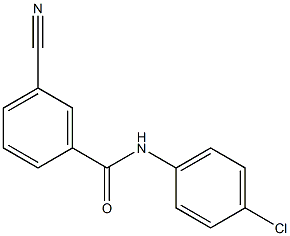 N-(4-chlorophenyl)-3-cyanobenzamide Structural