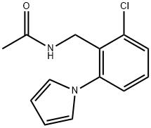 N-{[2-chloro-6-(1H-pyrrol-1-yl)phenyl]methyl}acetamide Structural