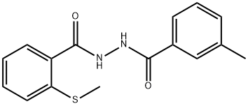 N'-(3-methylbenzoyl)-2-(methylsulfanyl)benzohydrazide Structural