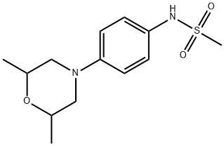 N-[4-(2,6-dimethylmorpholin-4-yl)phenyl]methanesulfonamide Structural