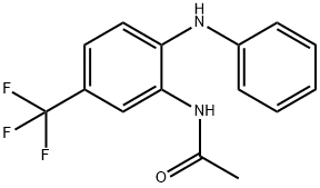 N-[2-(phenylamino)-5-(trifluoromethyl)phenyl]acetamide Structural