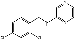 N-[(2,4-dichlorophenyl)methyl]pyrazin-2-amine Structural