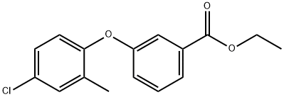 ethyl 3-(4-chloro-2-methylphenoxy)benzoate Structural