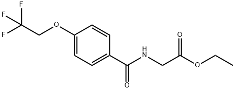 ethyl 2-{[4-(2,2,2-trifluoroethoxy)phenyl]formamido}acetate Structural