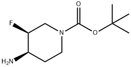 tert-butyl (3S,4R)-4-aMino-3-fluoropiperidine-1-carboxylate Structural