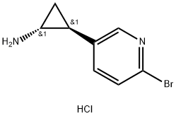 (1S,2R)-rel-2-(6-bromopyridin-3-yl)cyclopropan-1-amine dihydrochloride Structural