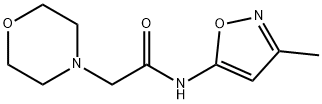 N-(3-methyl-1,2-oxazol-5-yl)-2-(morpholin-4-yl)acetamide Structural