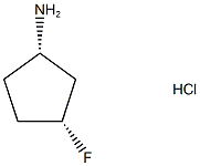 Cyclopentanamine, 3-fluoro-, hydrochloride (1:1), (1S,3R)- Structural