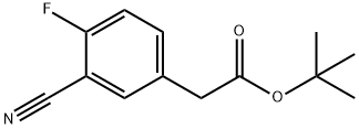 TERT-BUTYL 2-(3-CYANO-4-FLUOROPHENYL)ACETATE Structural