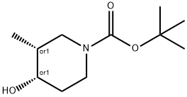 1-piperidinecarboxylic acid, 4-hydroxy-3-methyl-, 1,1-dimethylethyl ester, (3r,4s)-rel-