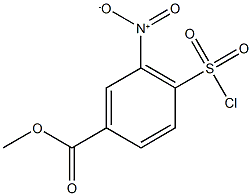 methyl 4-(chlorosulfonyl)-3-nitrobenzoate Structural