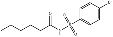 N-((4-Bromophenyl)sulfonyl)hexanamide Structural