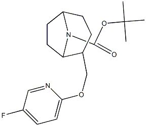 TERT-BUTYL 2-{[(5-FLUOROPYRIDIN-2-YL)OXY]METHYL-8-AZABICYCLO[3.2.1]OCTANE-8-CARBOXYLATE Structural