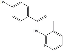 4-bromo-N-(3-methylpyridin-2-yl)benzamide Structural