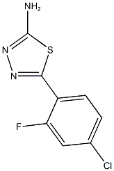 5-(4-chloro-2-fluorophenyl)-1,3,4-thiadiazol-2-amine Structural