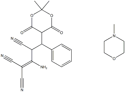 2-AMINO-4-(2,2-DIMETHYL-4,6-DIOXO-1,3-DIOXAN-5-YL)-4-PHENYL-1-BUTENE-1,1,3-TRICARBONITRILE N-METHYLMORPHOLINE SALT