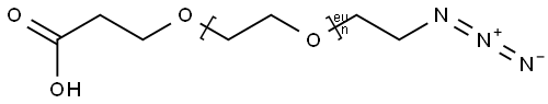 Azido-PEG12-acid Structural