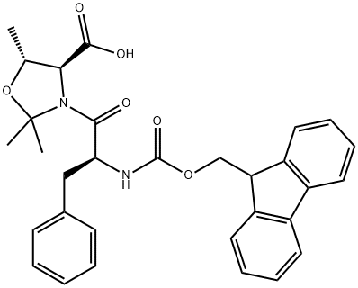 FMOC-PHE-THR(PSI-ME,ME PRO)-OH Structural