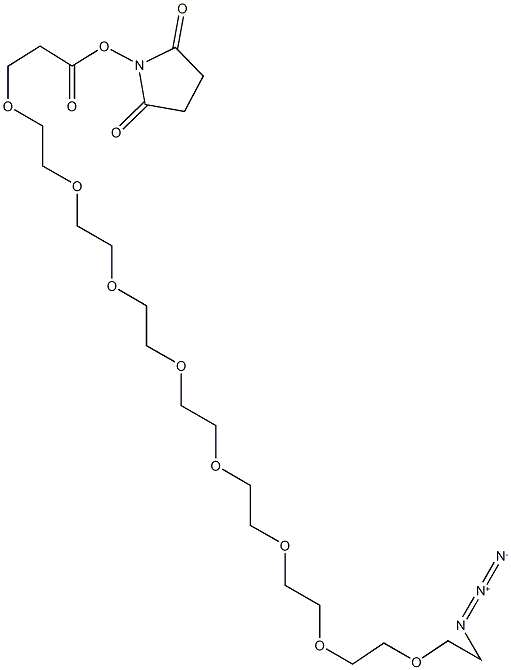 Azido-PEG8-NHS ester Structural